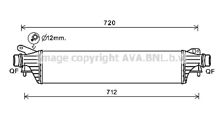 AVA QUALITY COOLING Välijäähdytin OL4662